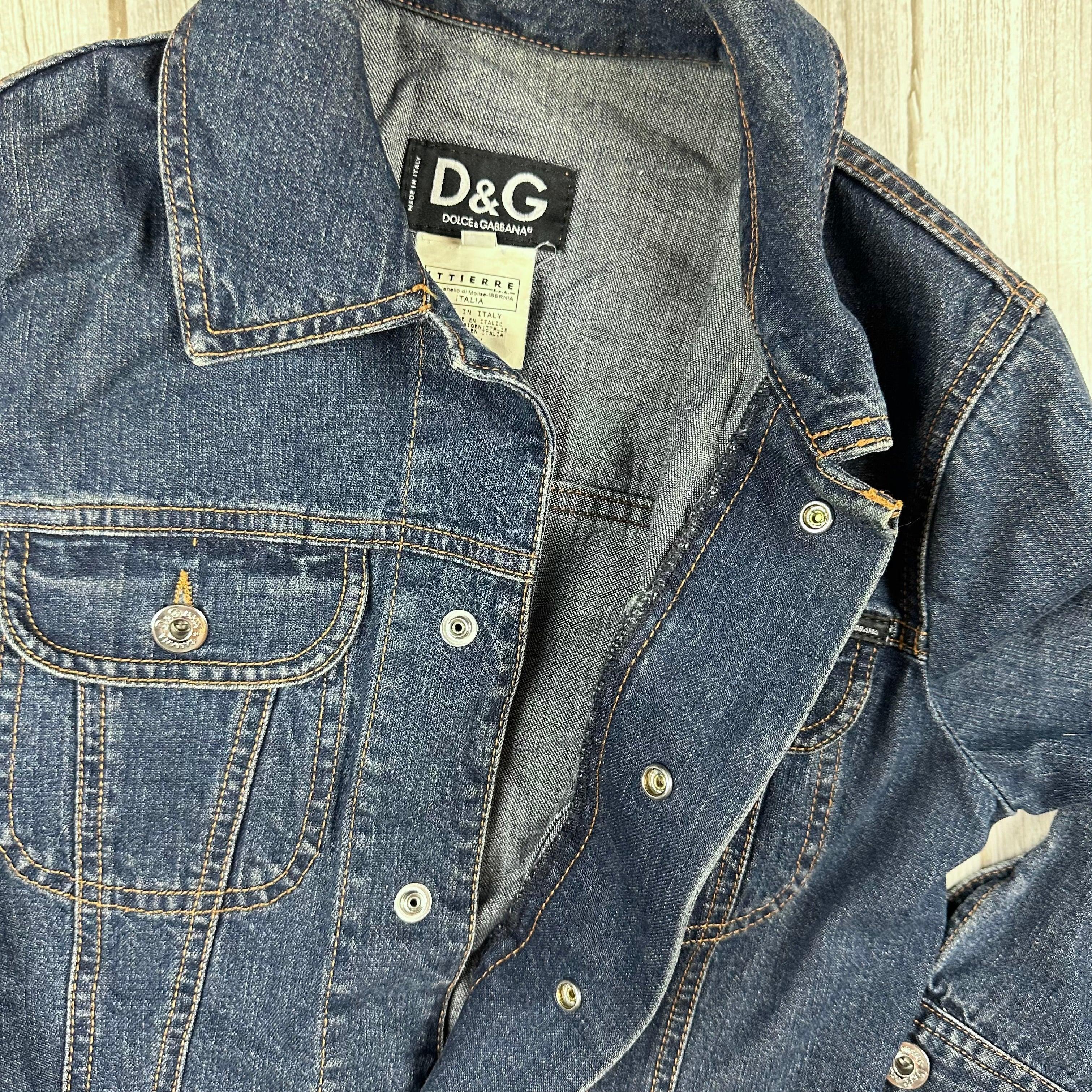 Vintage Dolce And Gabbana Denim Jacket Dolce Gabbana Denim Jacket