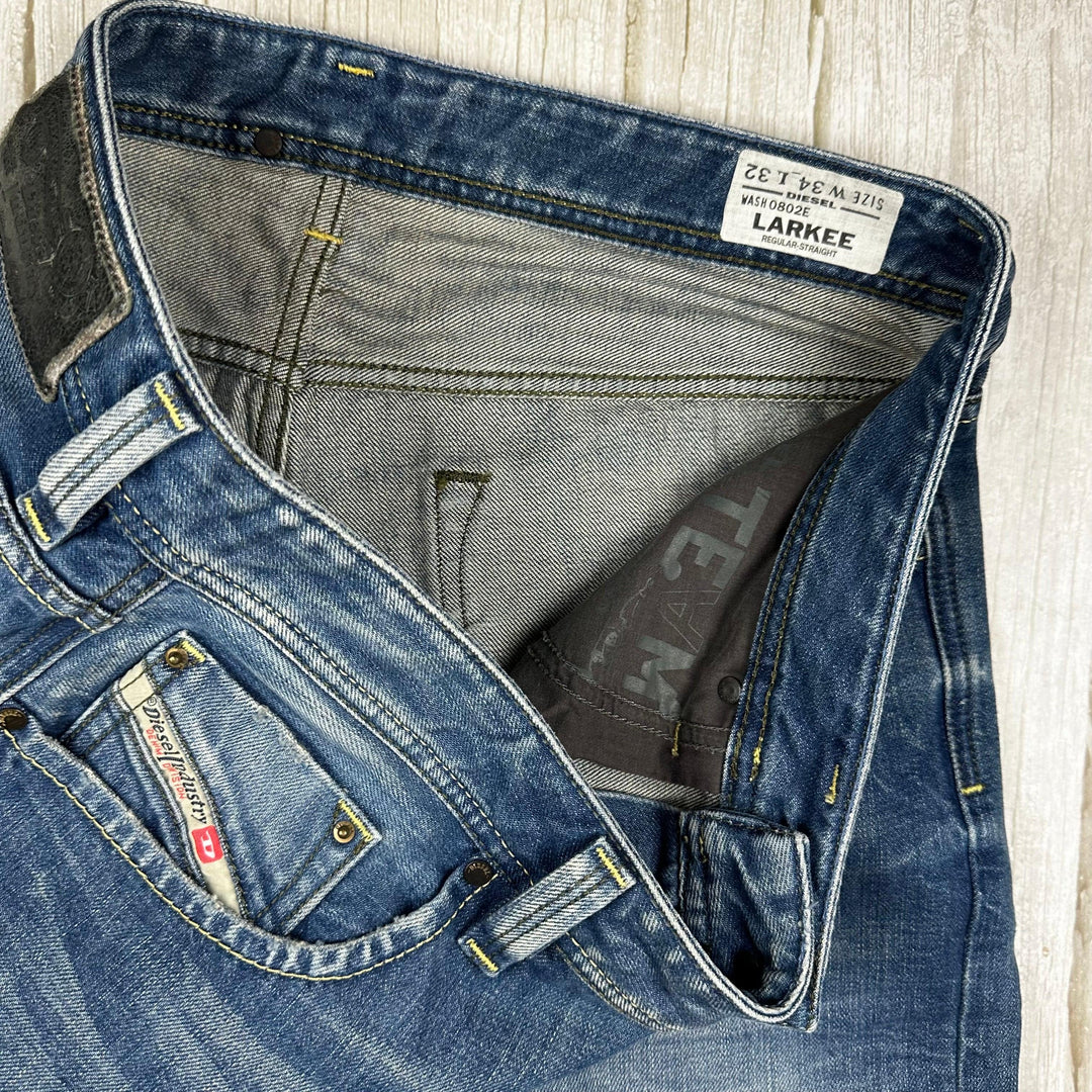 Diesel 'Larkee' Denim Regular Straight Jeans -Size 34/32 – Jean Pool