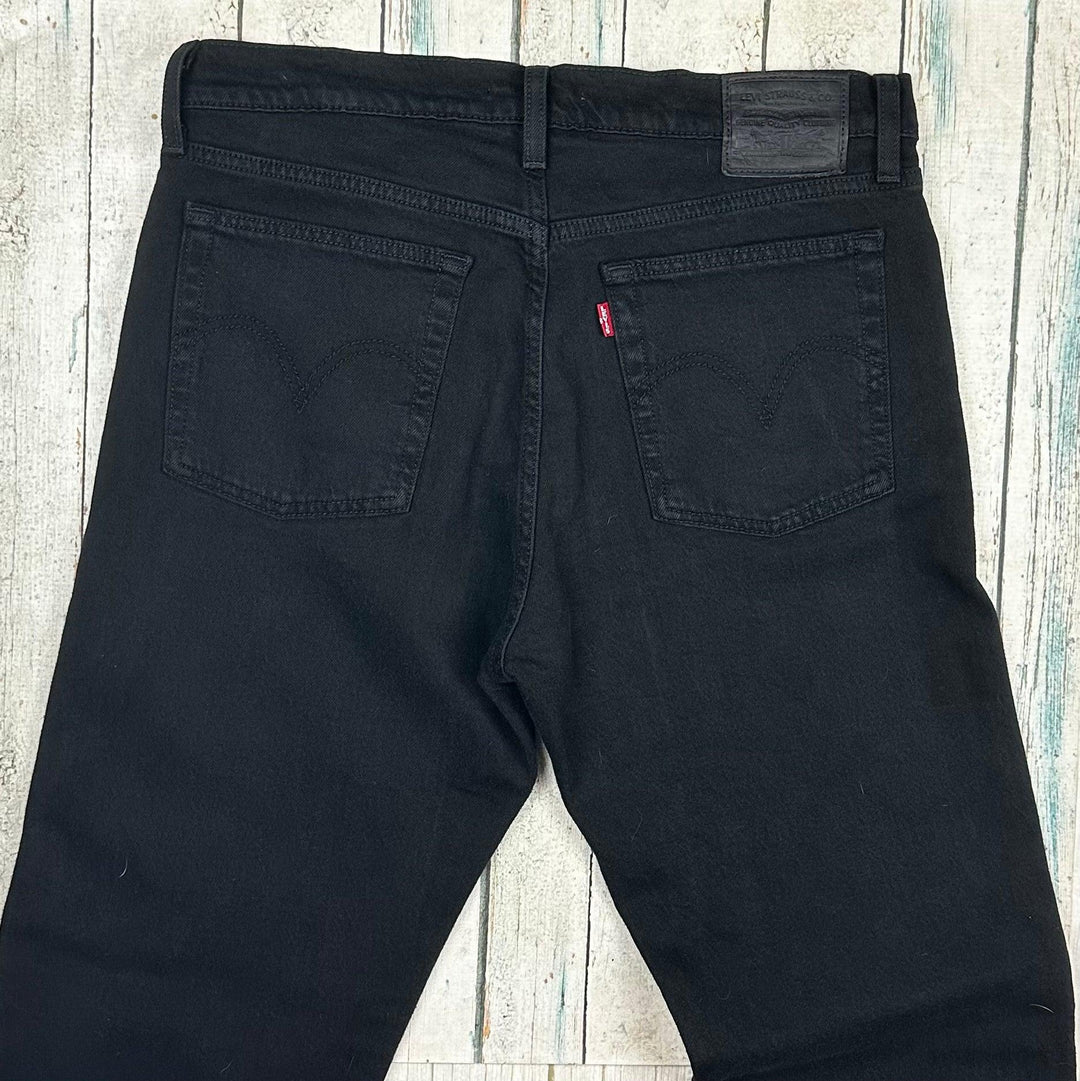 Levis Ladies ‘Wedgie Straight’ Black Jeans - Size 29 - Jean Pool