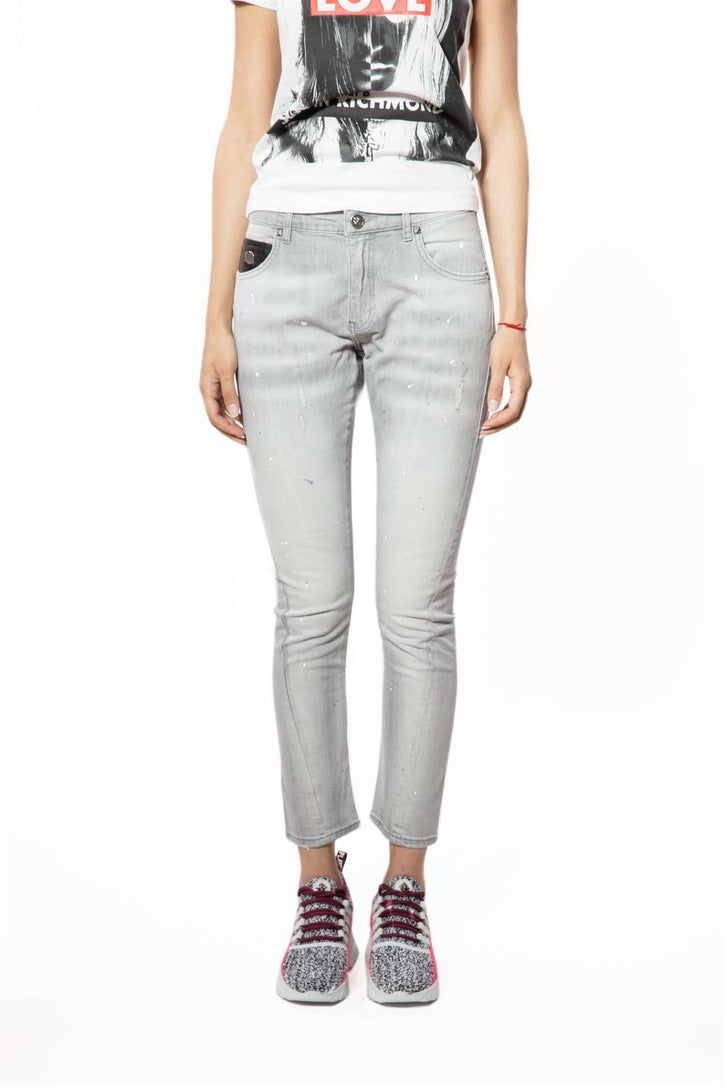 NWT- John Richmond  Logo Seat 'Patti' Jeans- Size 25