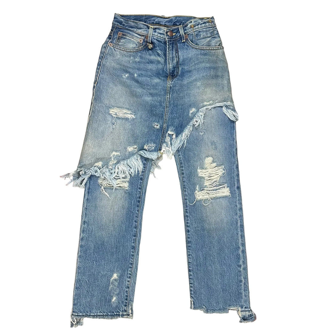R13 Made in Italy 'Double Classic' Skirted Jeans- Size 24