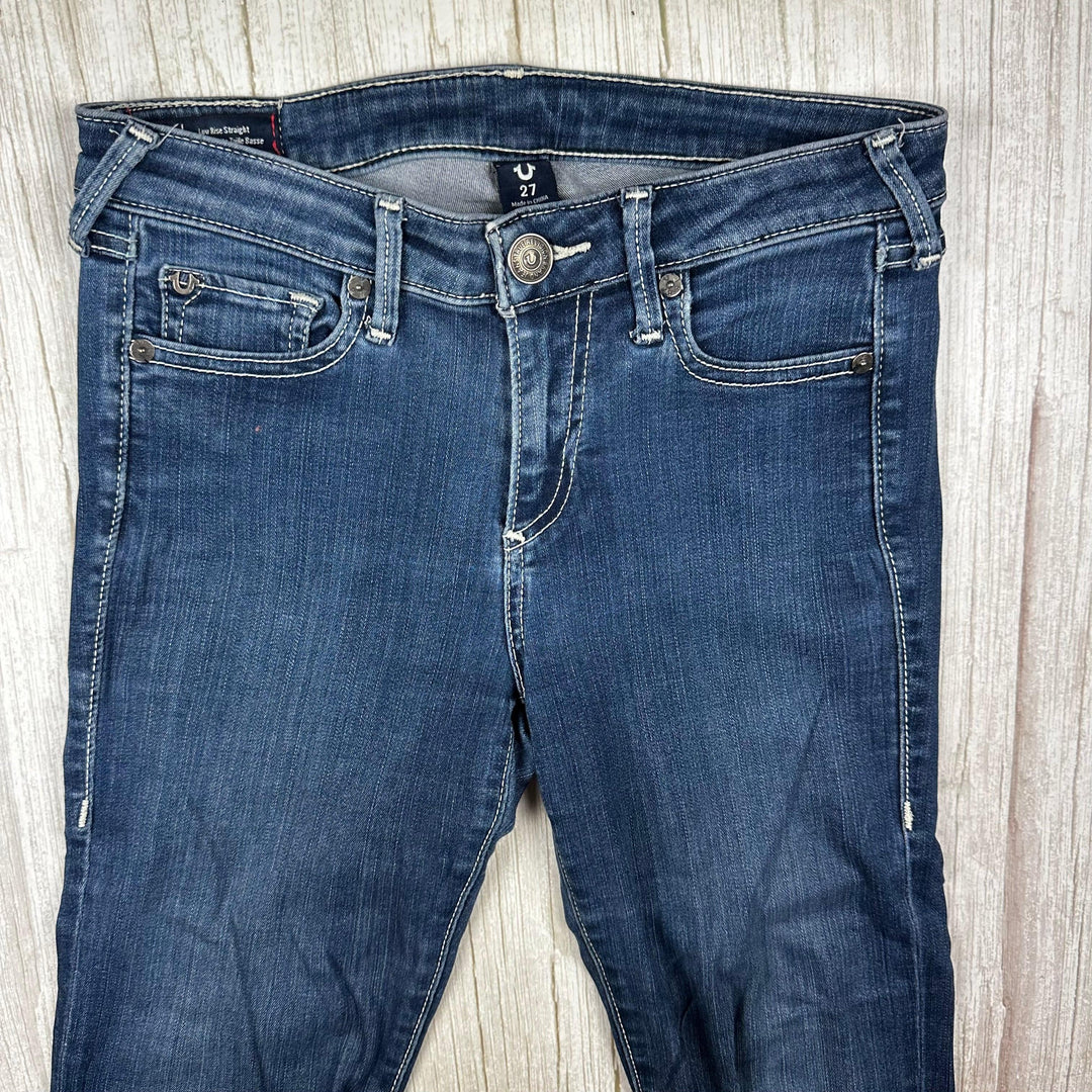 True Religion 'Billie' Low Straight Jeans- Size 27 - Jean Pool