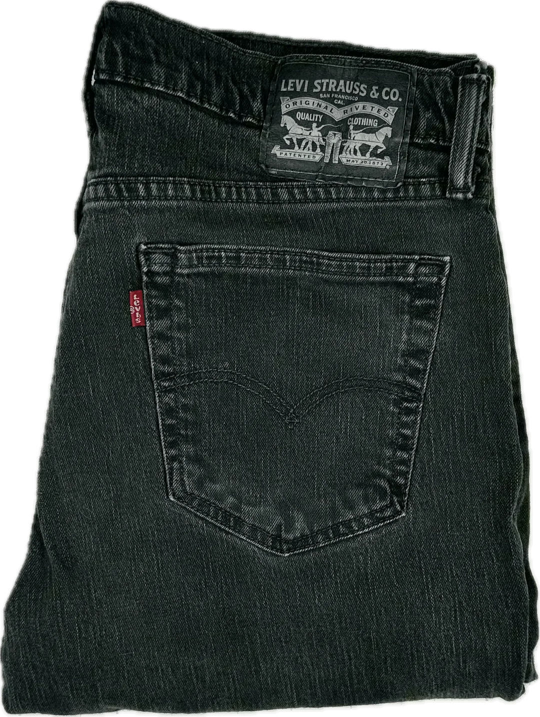 Levis Mens Black Classic Fit Jeans - Size 34/32