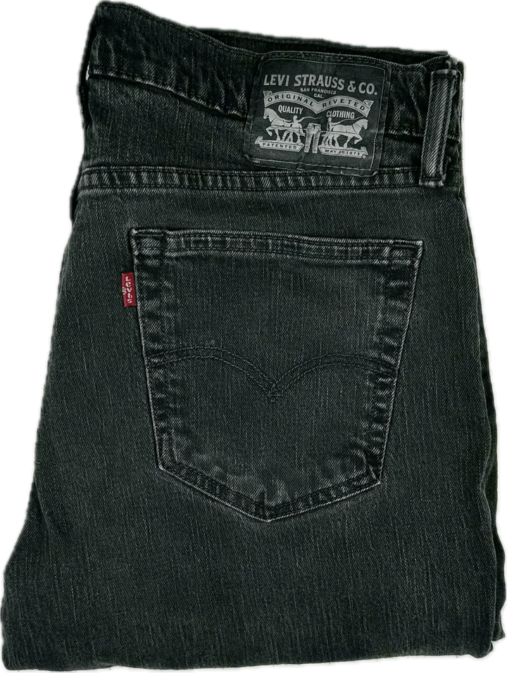Levis Mens Black Classic Fit Jeans - Size 34/32