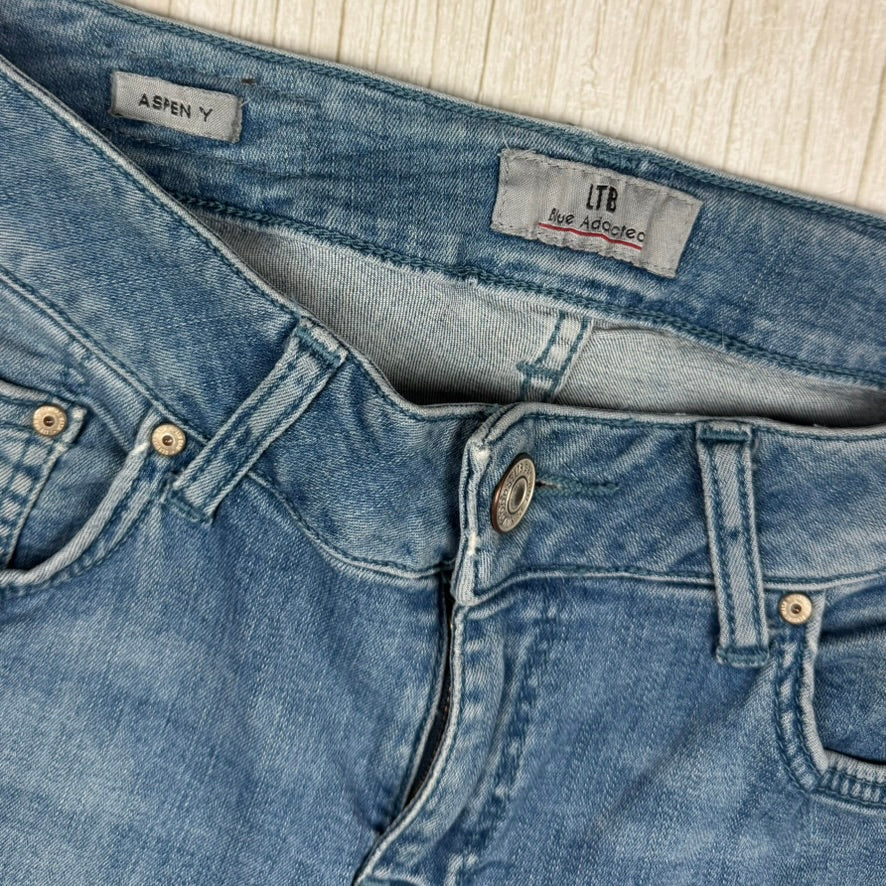 LTB Ladies 'Aspen Y' Mid Rise Slim Straight Jeans -Size 28R
