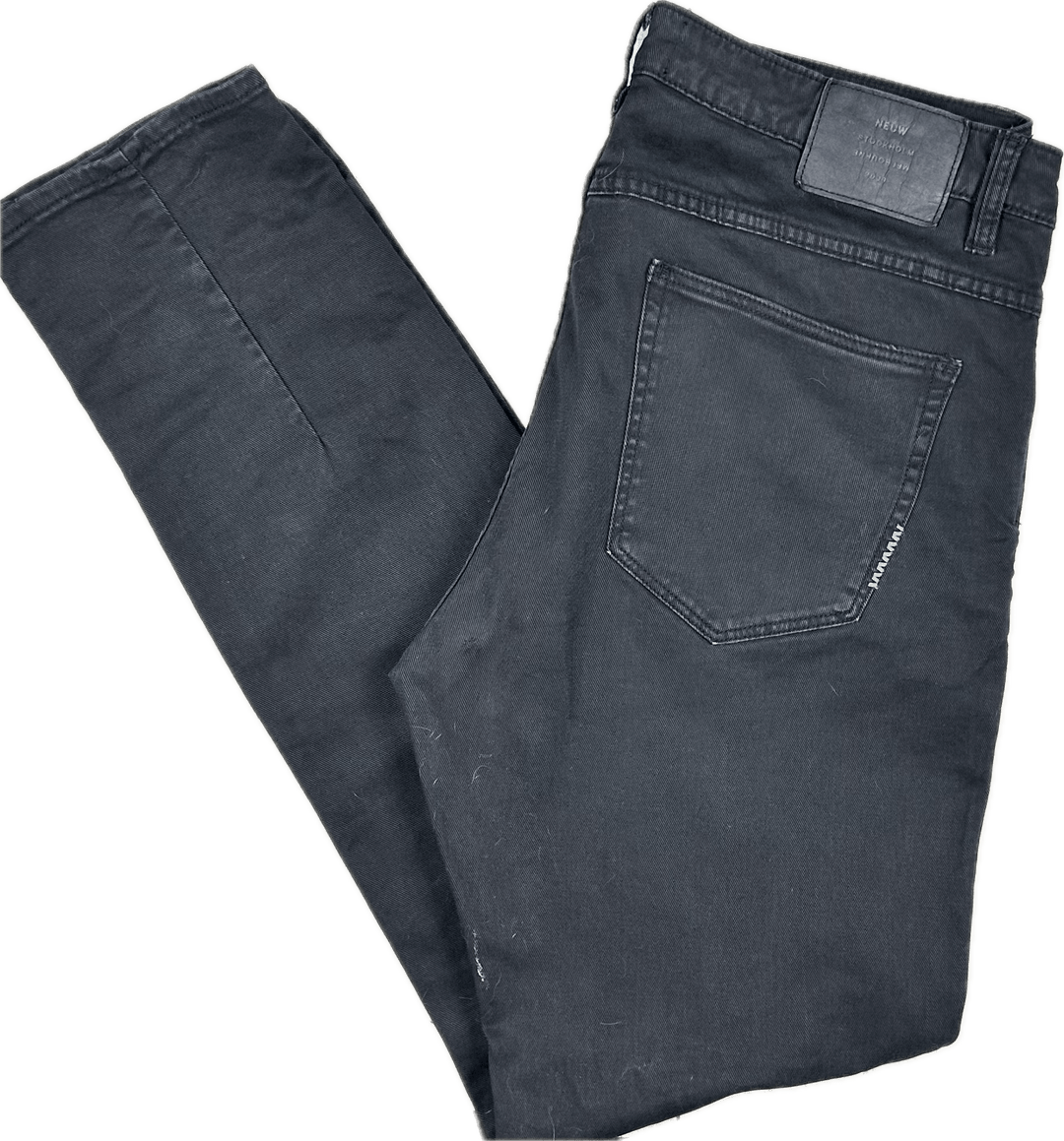 NEUW 'Lou Slim' Mens Stretch Black Jeans - Size 36/34 - Jean Pool