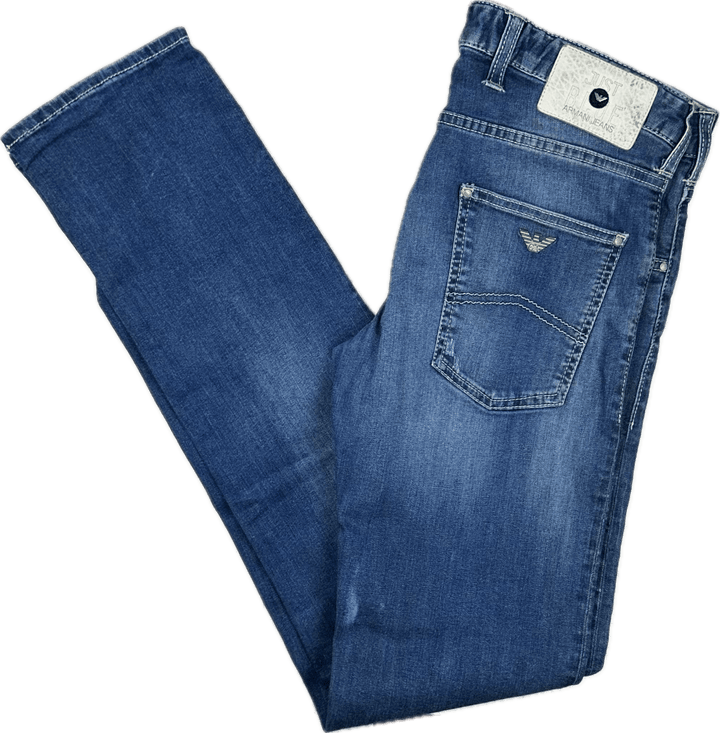 Armani Jeans Mens Low Rise Slim Jeans  -Size 32L