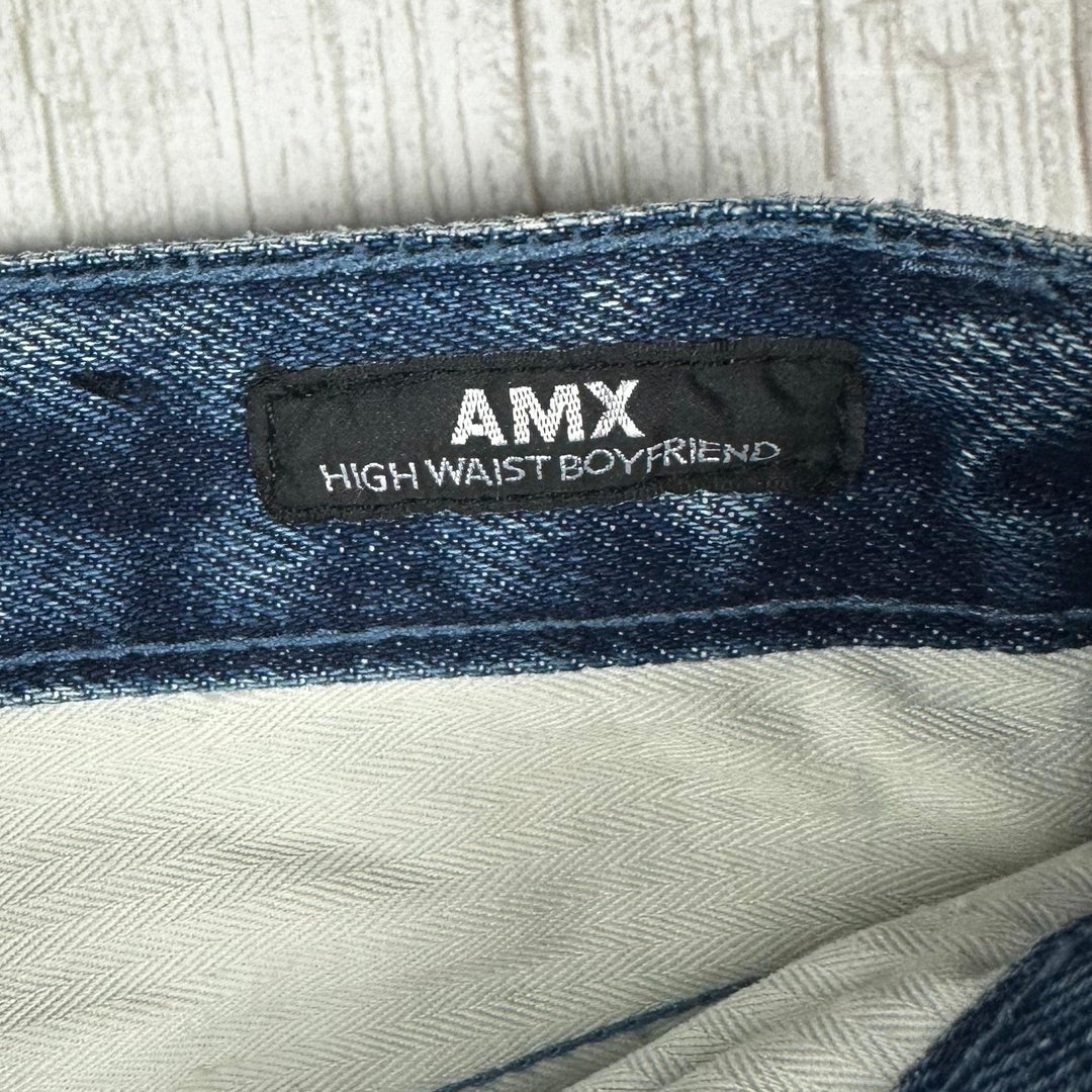 PRPS Panelled 'AMX' High Waist Boyfriend Jeans  - Size 26