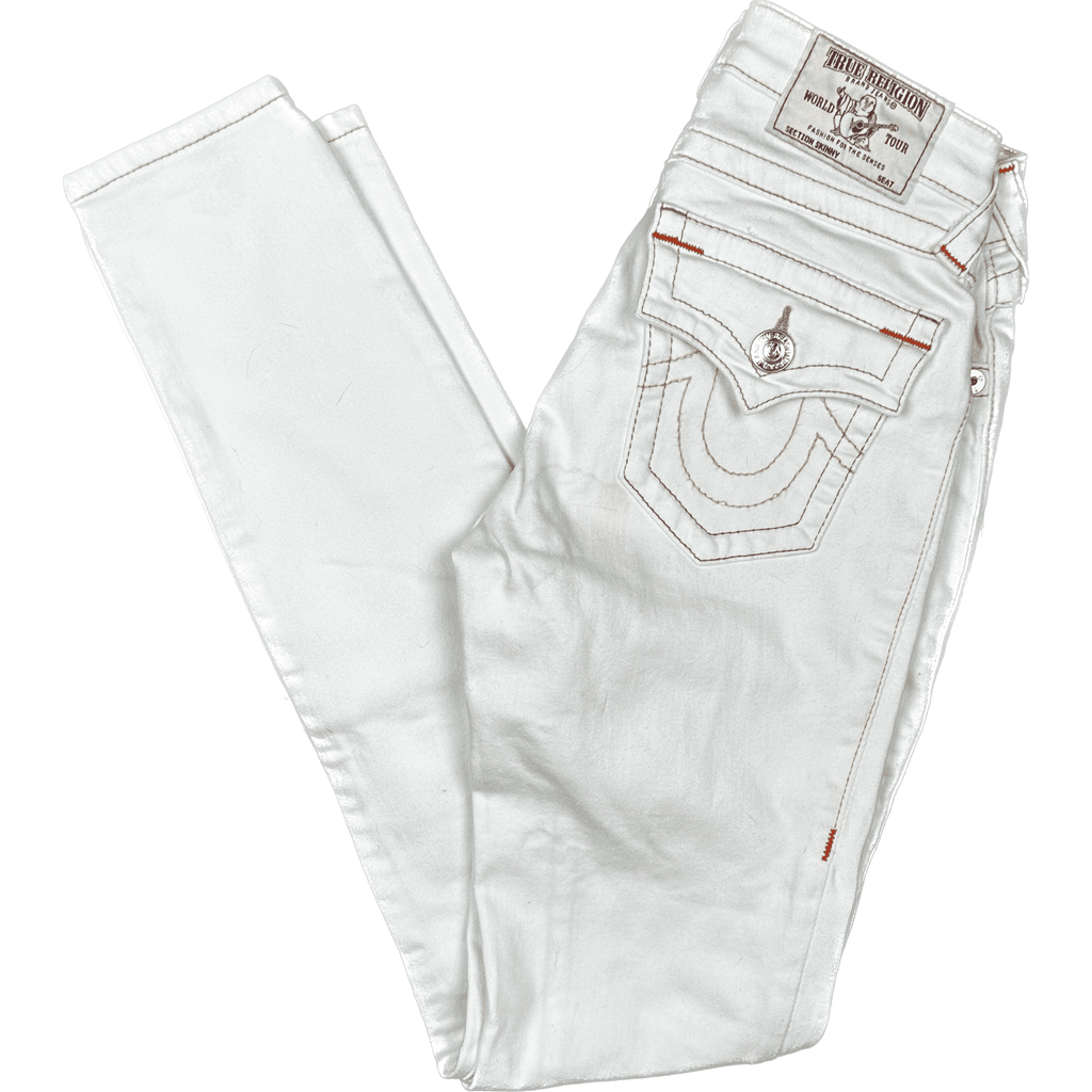 606.ladies stretch white denim1p 606.ladies stretch white denim1p