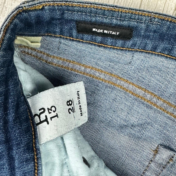 R13 Made in Italy 'Boy Skinny' Blue Jeans- Size 28 - Jean Pool