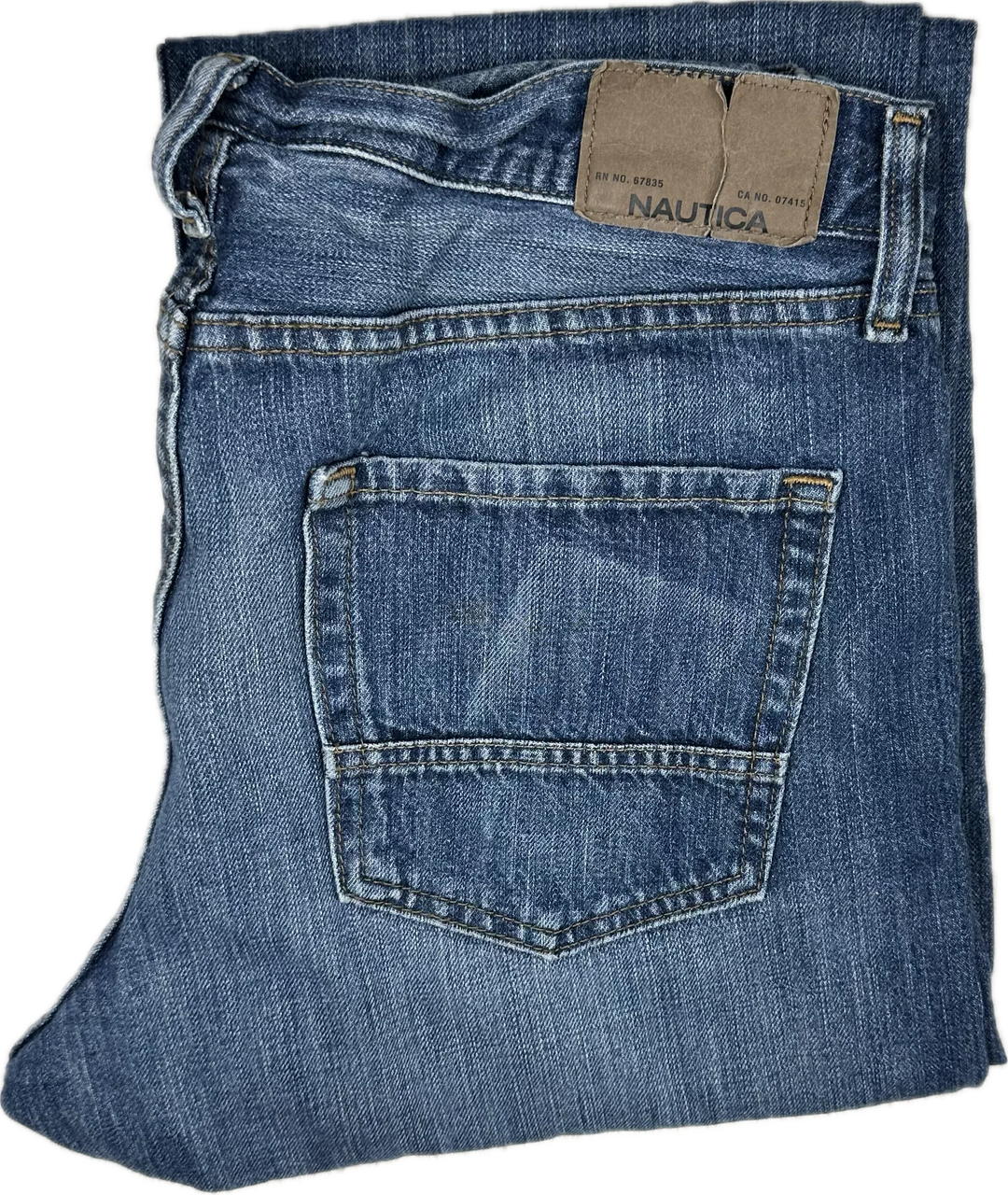 Nautica Mens Classic Straight Relaxed Fit Jeans- Size 34