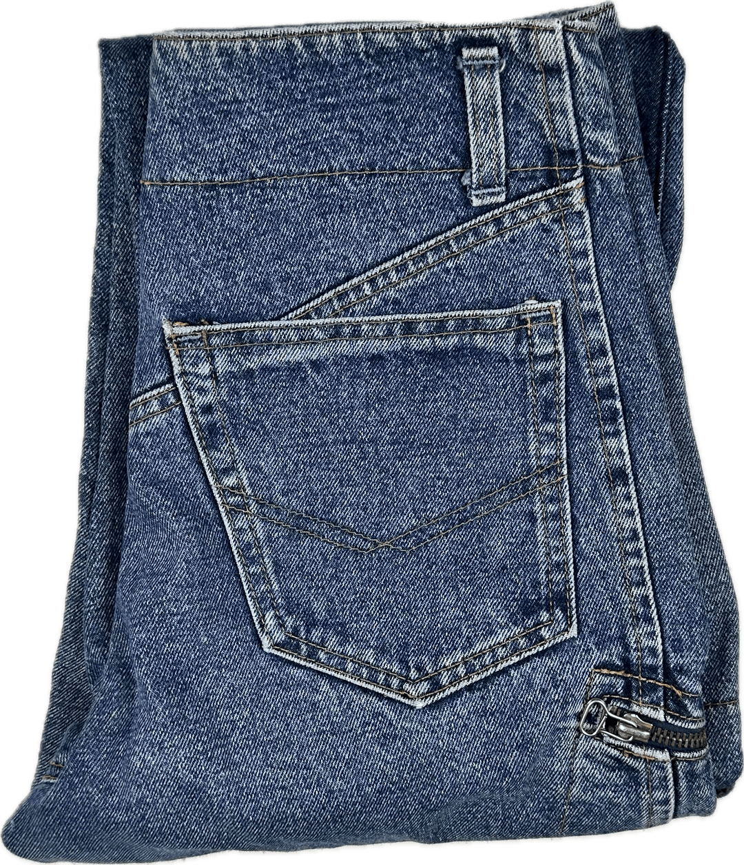 Marcel Dachet 80s Vintage Button Fly Jeans - Suit Size 6 - Jean Pool