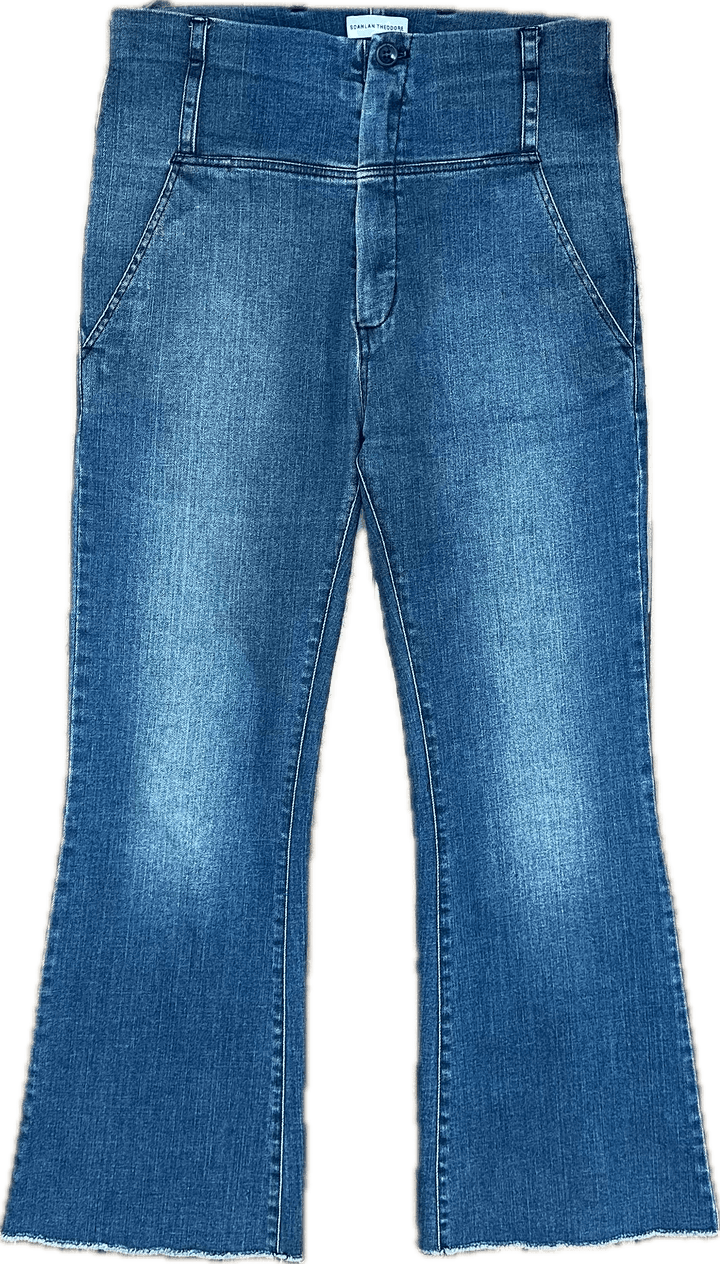 Scanlan & Theodore  High Rise Crop Flare Jeans- Size 10