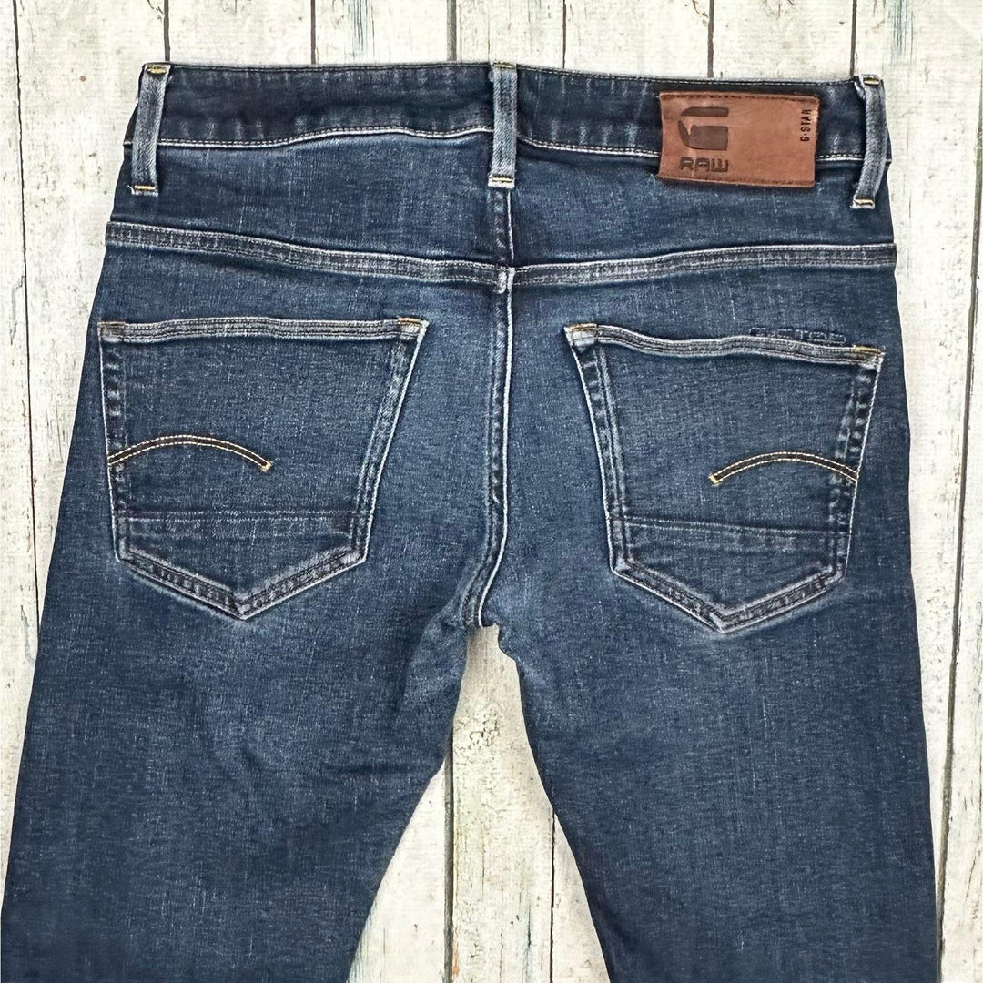 G Star '3301 Straight' Mens Dark Denim Jeans -Size 29 - Jean Pool