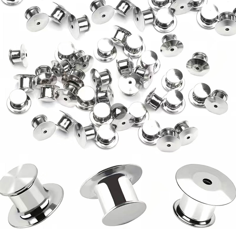 Enamel Pin Back Locking Nuts x2