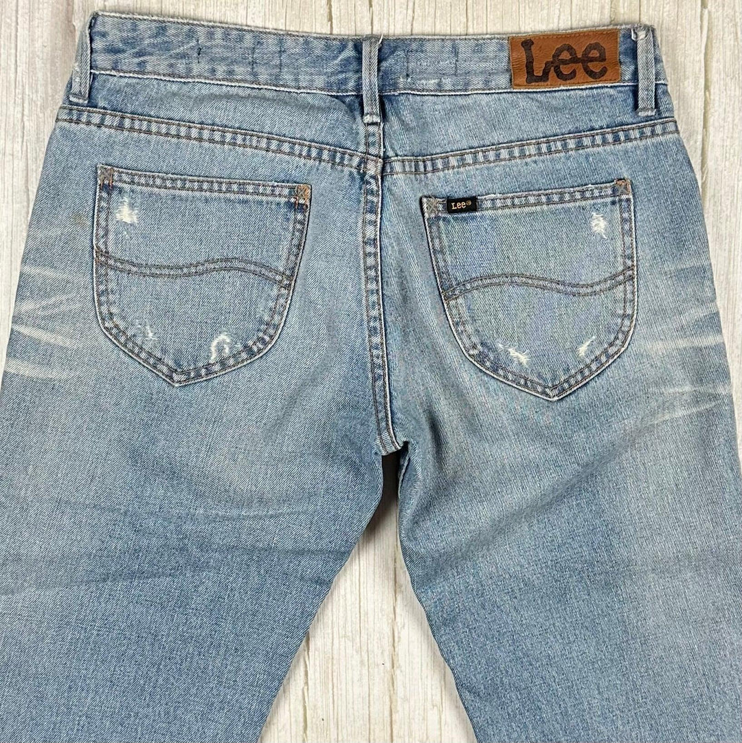 Lee Jeans Light Wash ' Straight L2 ' Jeans- Size 10 - Jean Pool