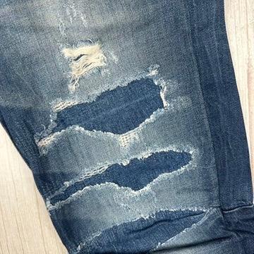 G Star Restored '3301 Tapered 3DR' Patch Look  Mens Jeans -Size 31/32