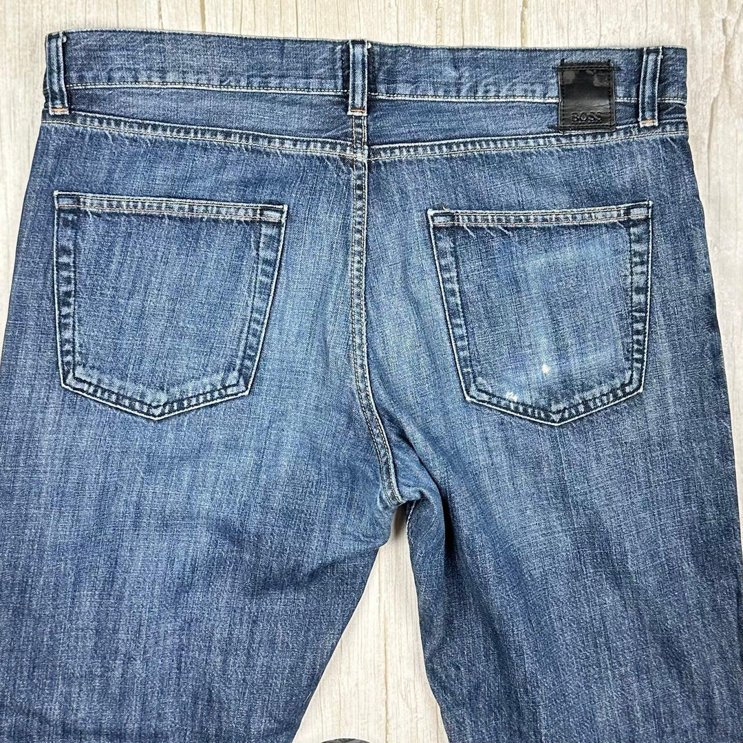 Hugo Boss Men's ;Scout1' Classic Denim Jeans - Size 35 - Jean Pool