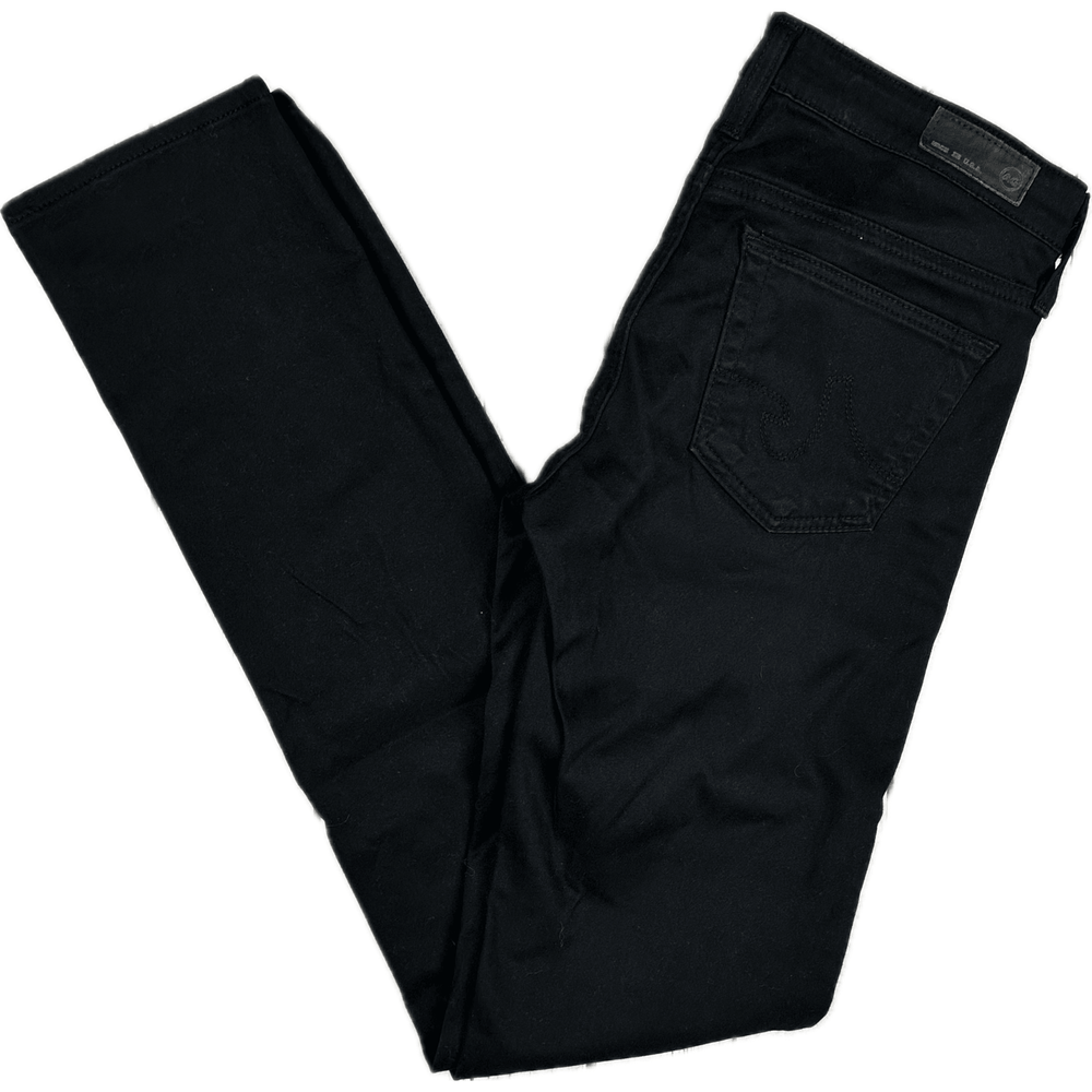 AG Adriano Goldschmied 'The Stilt' Black Cigarette Leg Jeans- Size 24R - Jean Pool