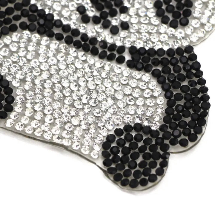 Panda Bear Crystal Iron on  Patch