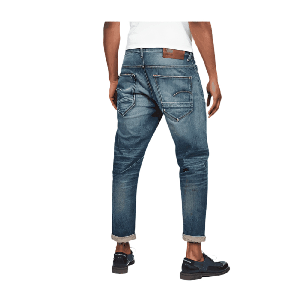 G Star Mens Japanese Selvedge 3D Relaxed Tapered Jeans -Size 32/32