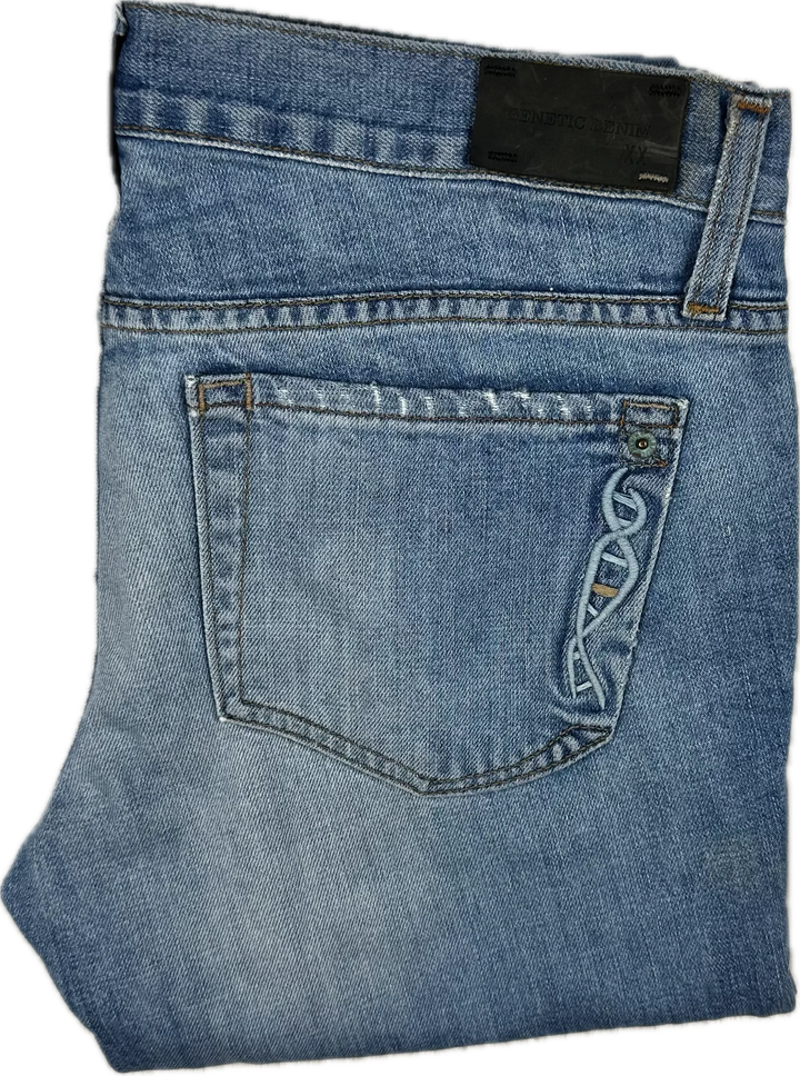 Genetic USA Made Distressed Low Boyfriend Jeans - Size 27