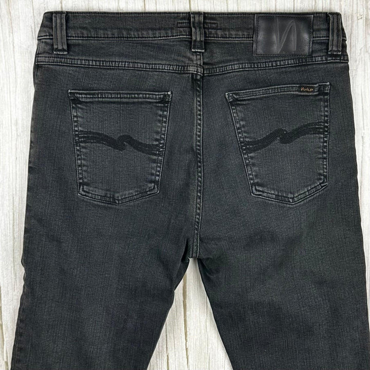 Nudie 'High Kai' Used Black Wash Jeans- Size 33/34