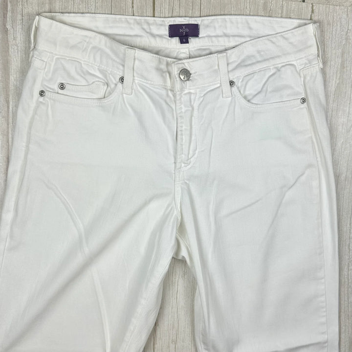 NYDJ Lift & Tuck 'Ankle' White Stretch Jeans -Size 6 US or 10 AU