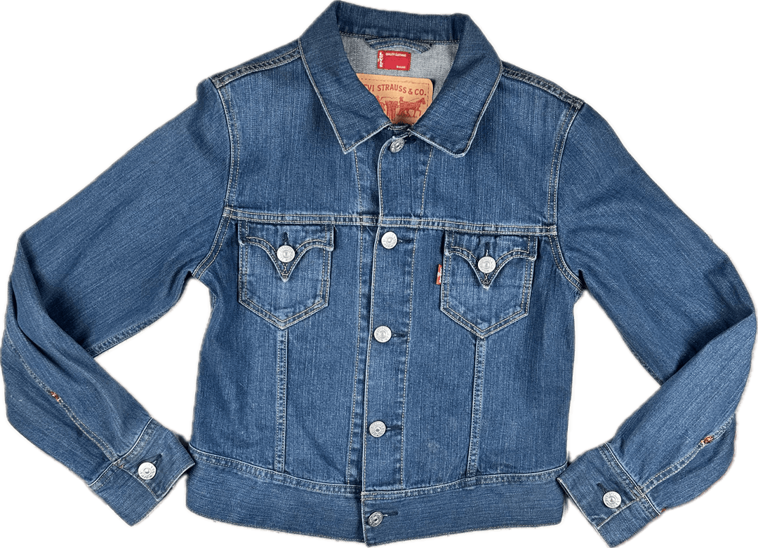 Levis 90's Vintage Classic Red Tab Ladies Denim Jacket - Suit Size M - Jean Pool