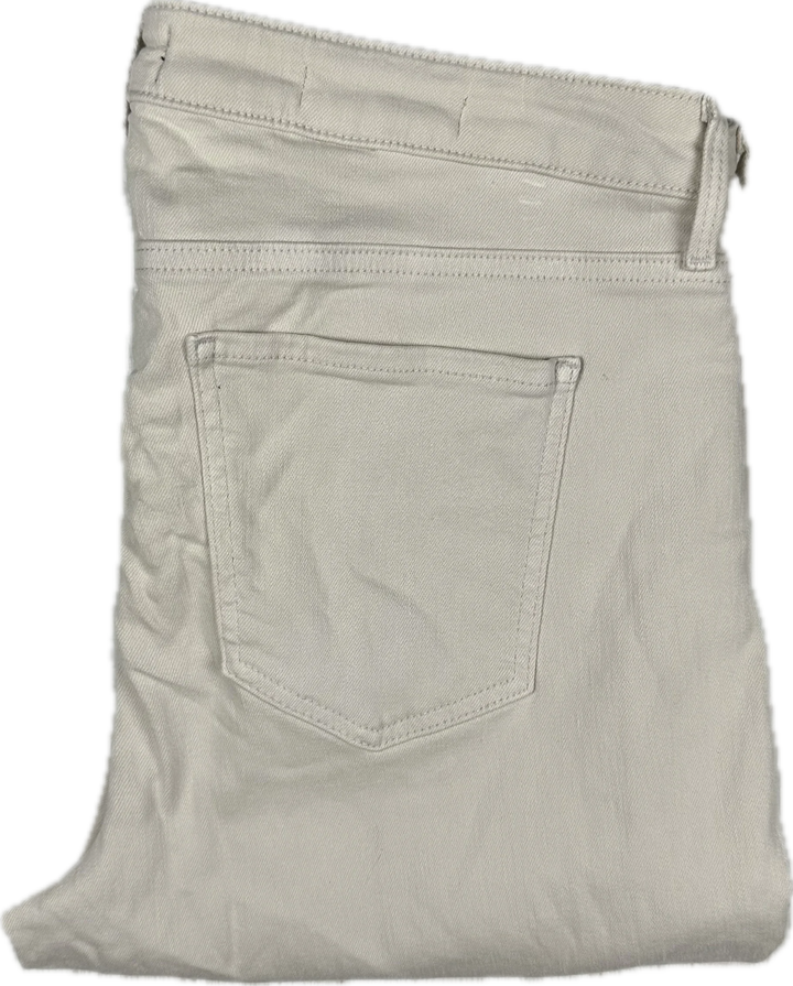 NYDJ 'Ami Skinny' Ivory Stretch Jeans  -Size 10 US or 14 AU