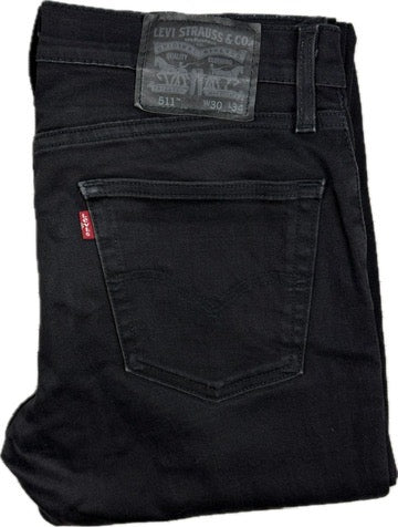 Levis Slim Straight 511 Men's Black Jeans - Size 30/30