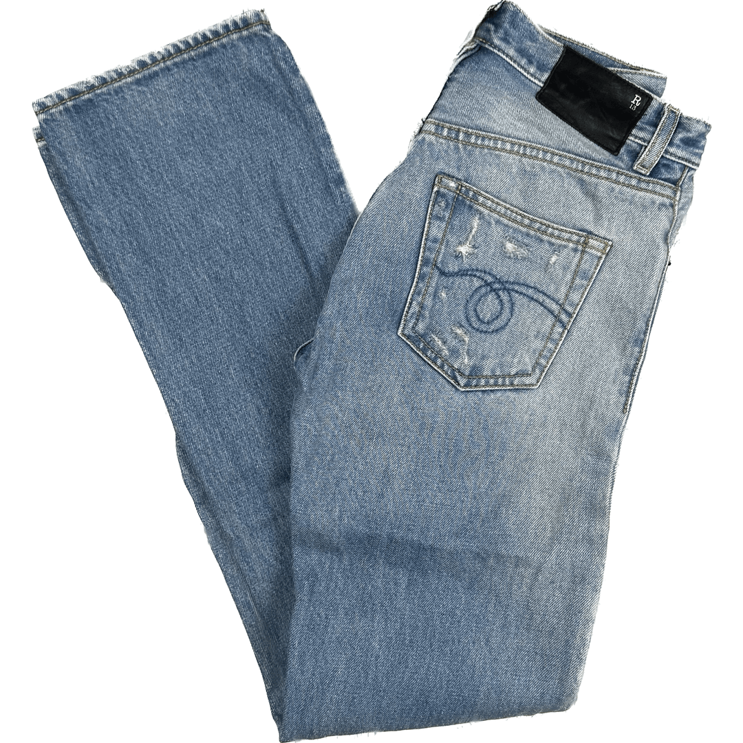 R13 Made in Italy 'Classic' Bankside Blue Jeans- Size 25 - Jean Pool