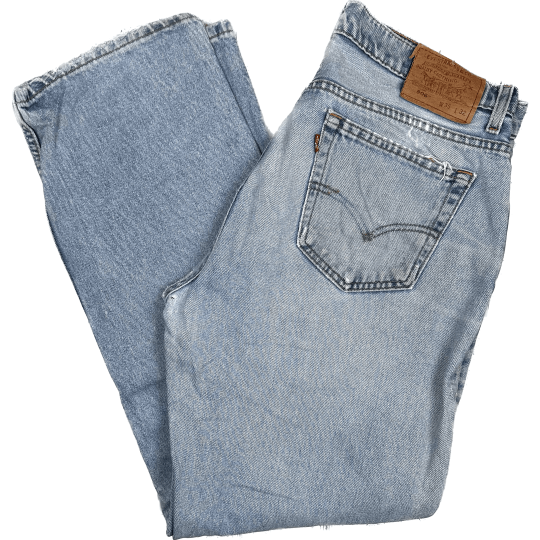 Levis Vintage 90's Boot Cut 506 Denim Jeans - Size 35/32 - Jean Pool