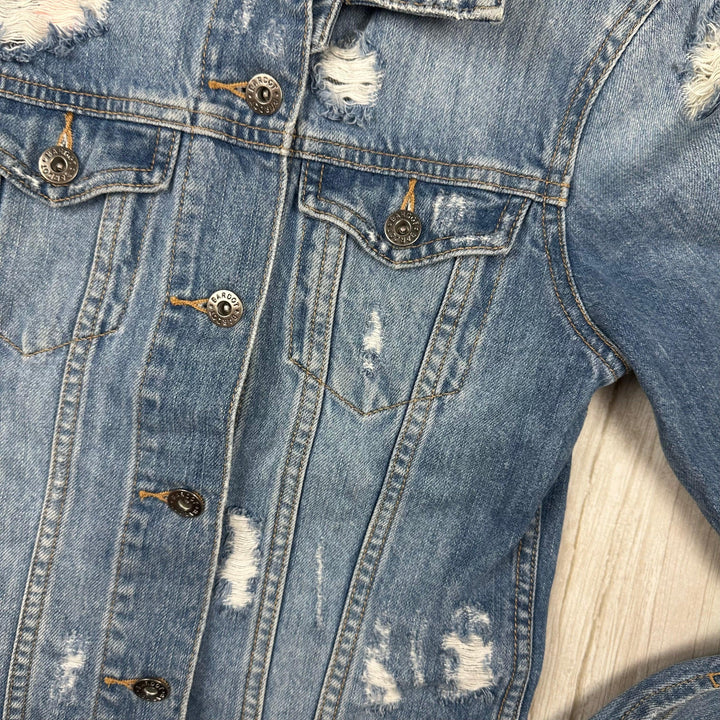 Bardot Ladies Distressed Denim Shacket - Size 6