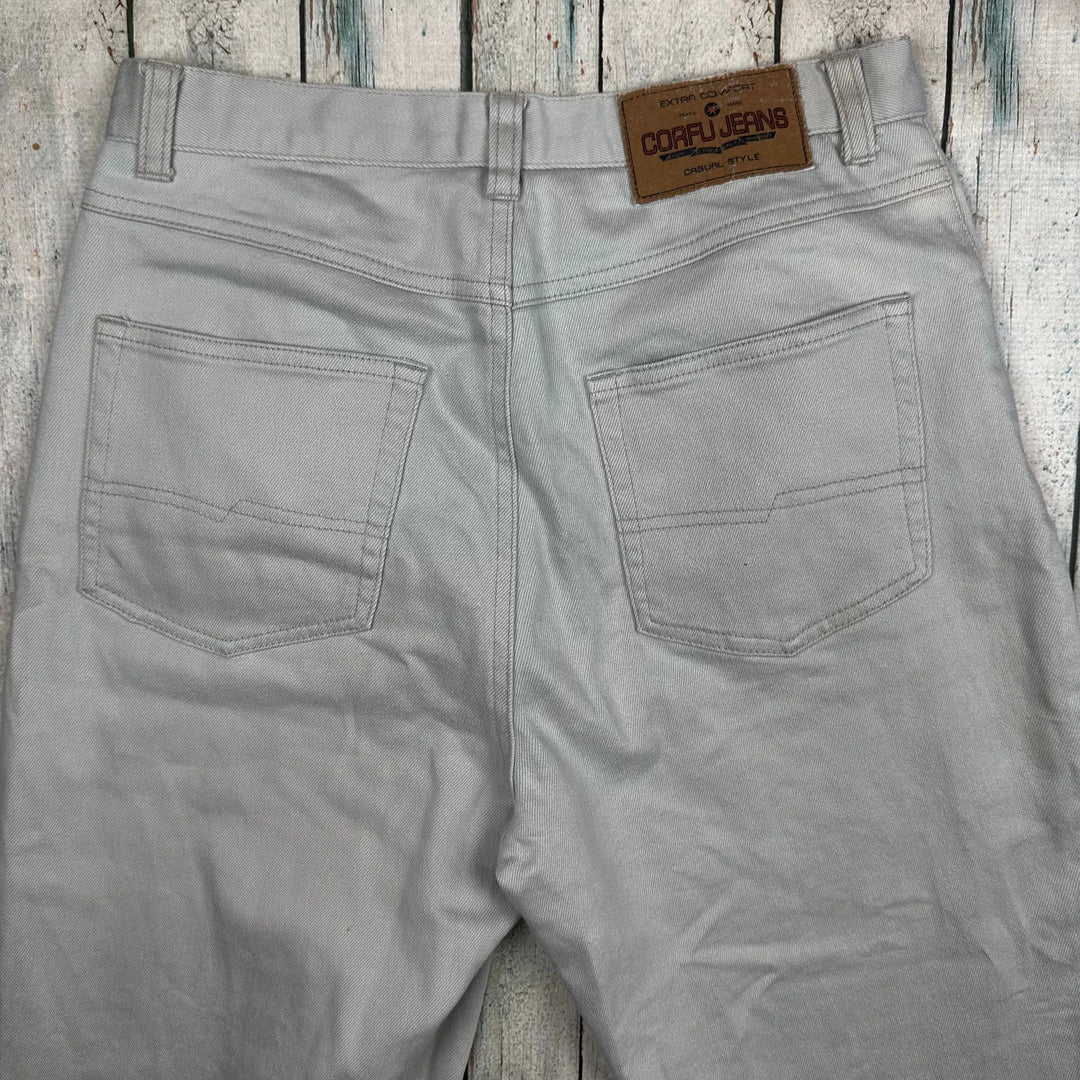 Vintage 90's Corfu Grey 'Stretchies' - Size 10 - Jean Pool