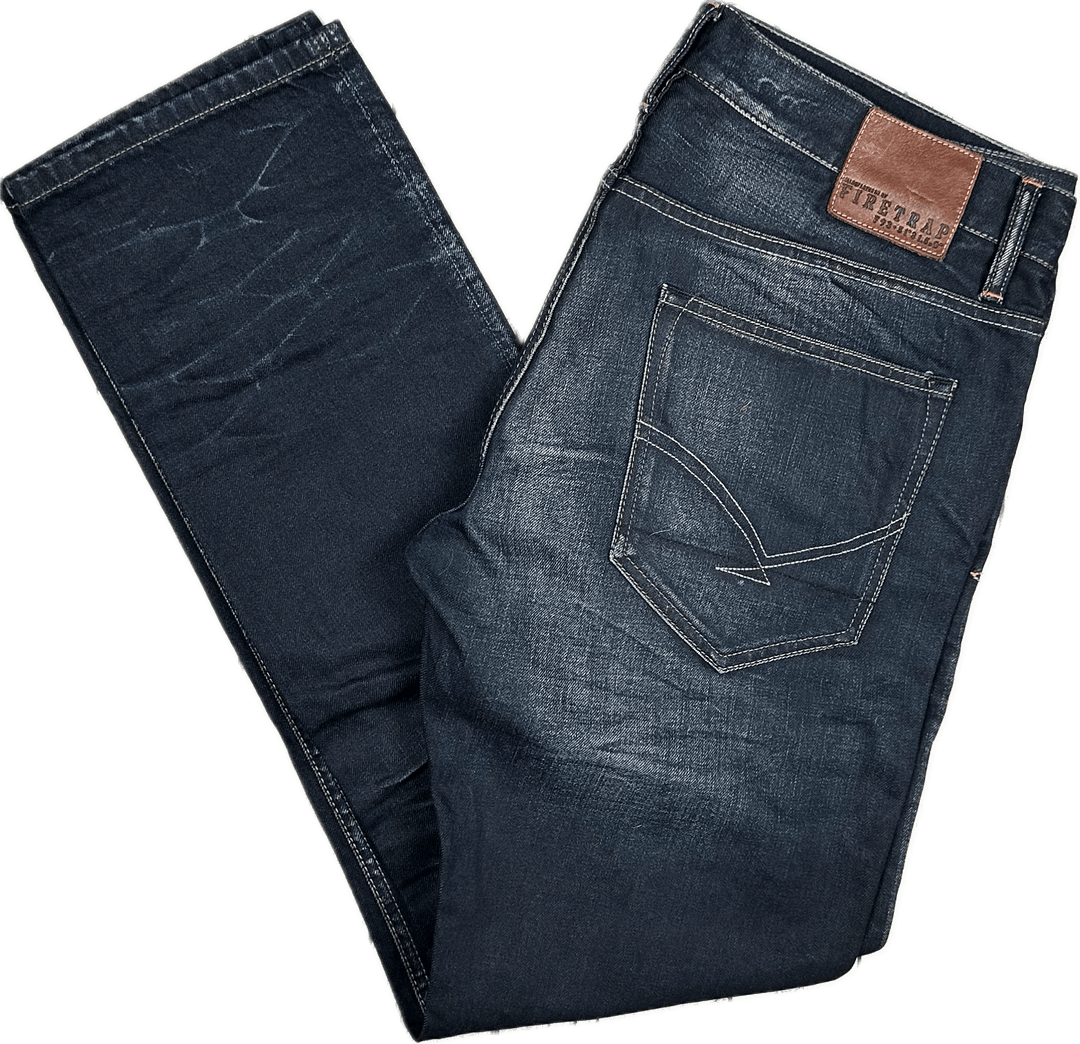 NEW-Firetrap Mens 'Rockwood' Slim Straight Jeans - Size 36R - Jean Pool