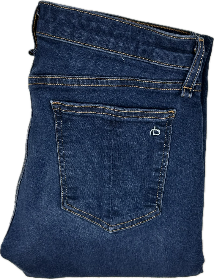 Rag & Bone 'Cate' Mid Rise Skinny Ankle Jeans - Size 28