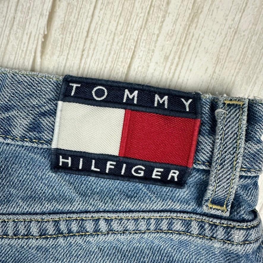 Tommy Hilfiger Distressed 90's Denim Cut Off Shorts - Suit Size 8