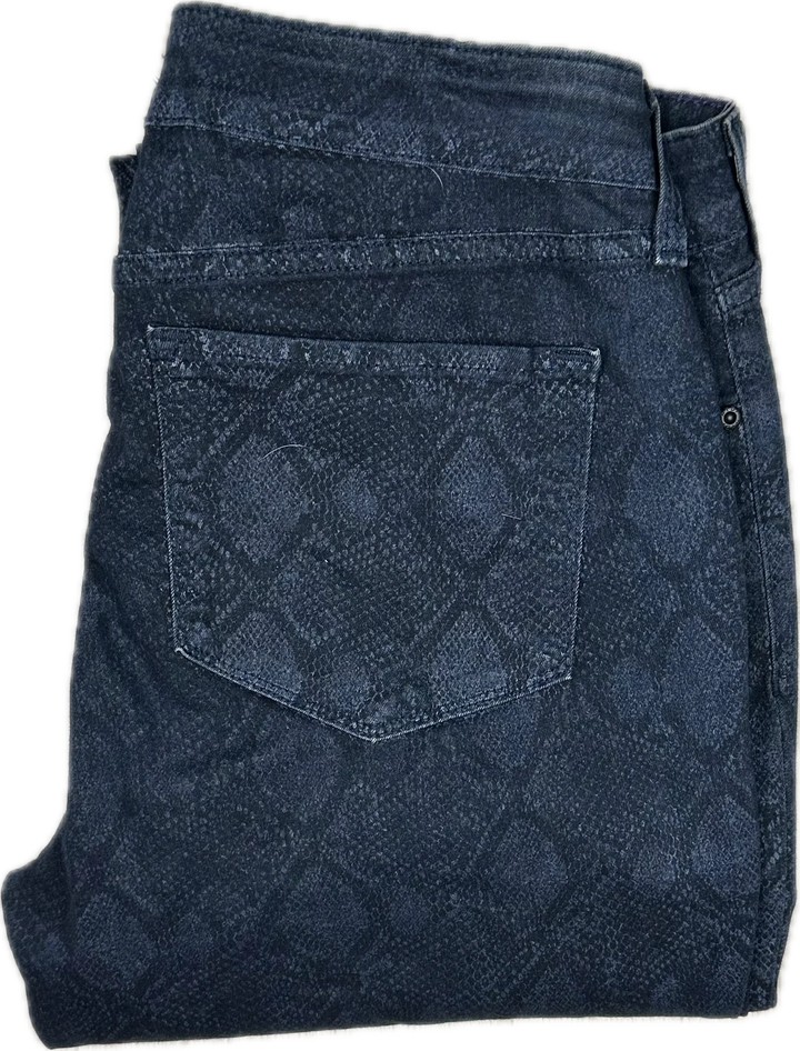 NYDJ  Snakeskin Printed Skinny Jeans -Size 8US or 12AU
