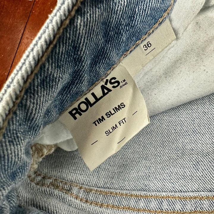 Rolla’s Mens 'Tim Slims' Denim Shorts -Size 36 - Jean Pool
