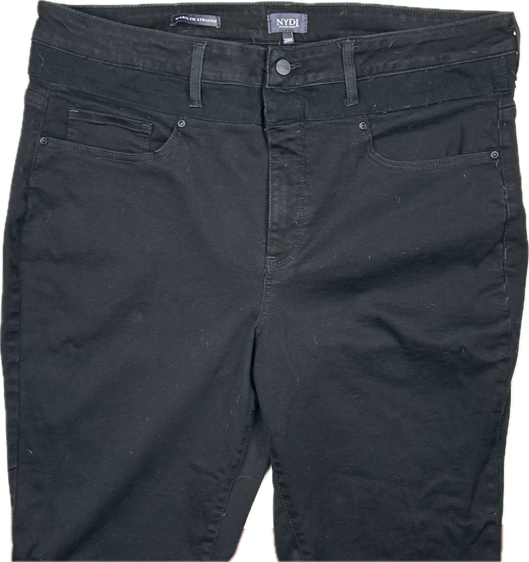 NYDJ - 'Lift & Tuck' MARILYN Straight Leg Jeans -Size 20US suit 24AU