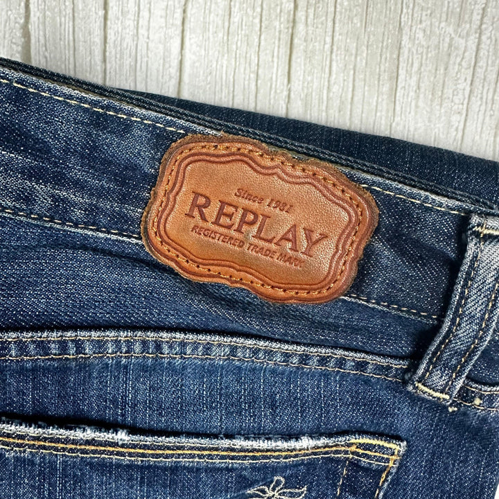 Replay Womens Low Rise Bootcut Jeans - Size 30