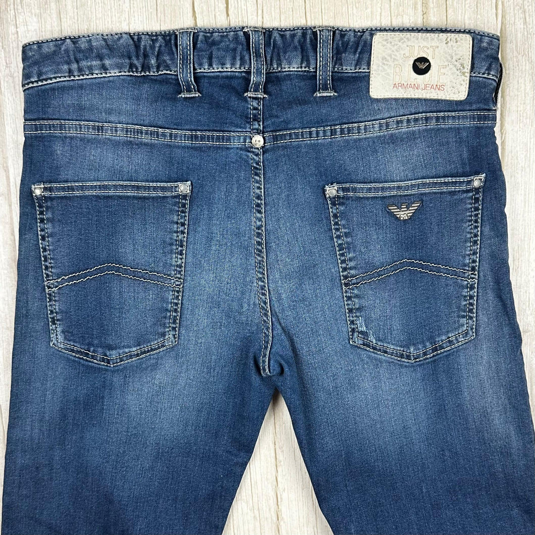 Armani Jeans Mens Low Rise Slim Jeans  -Size 32L