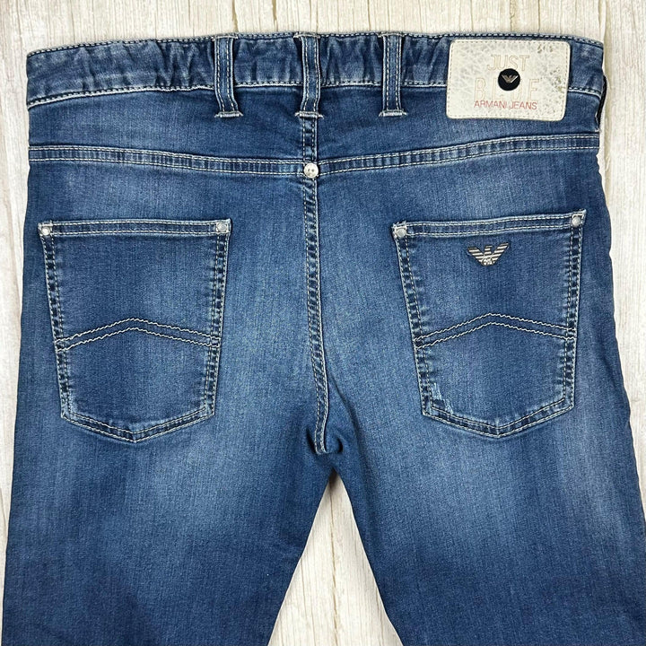 Armani Jeans Mens Low Rise Slim Jeans  -Size 32L