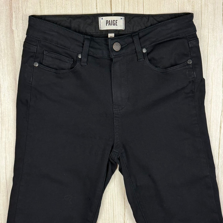 Paige Denim 'Hoxton Ultra Skinny' Black Jeans - Size 26