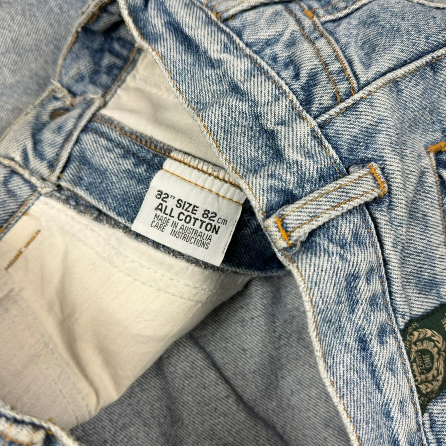 Vintage 1980's Australian Made 'Jeans One' Pant Cut Jeans- Suit Size 30"