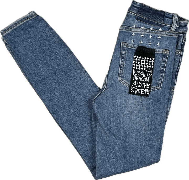 Ksubi 'Super Skinny' High Rise Ankle Jeans  - Size 23