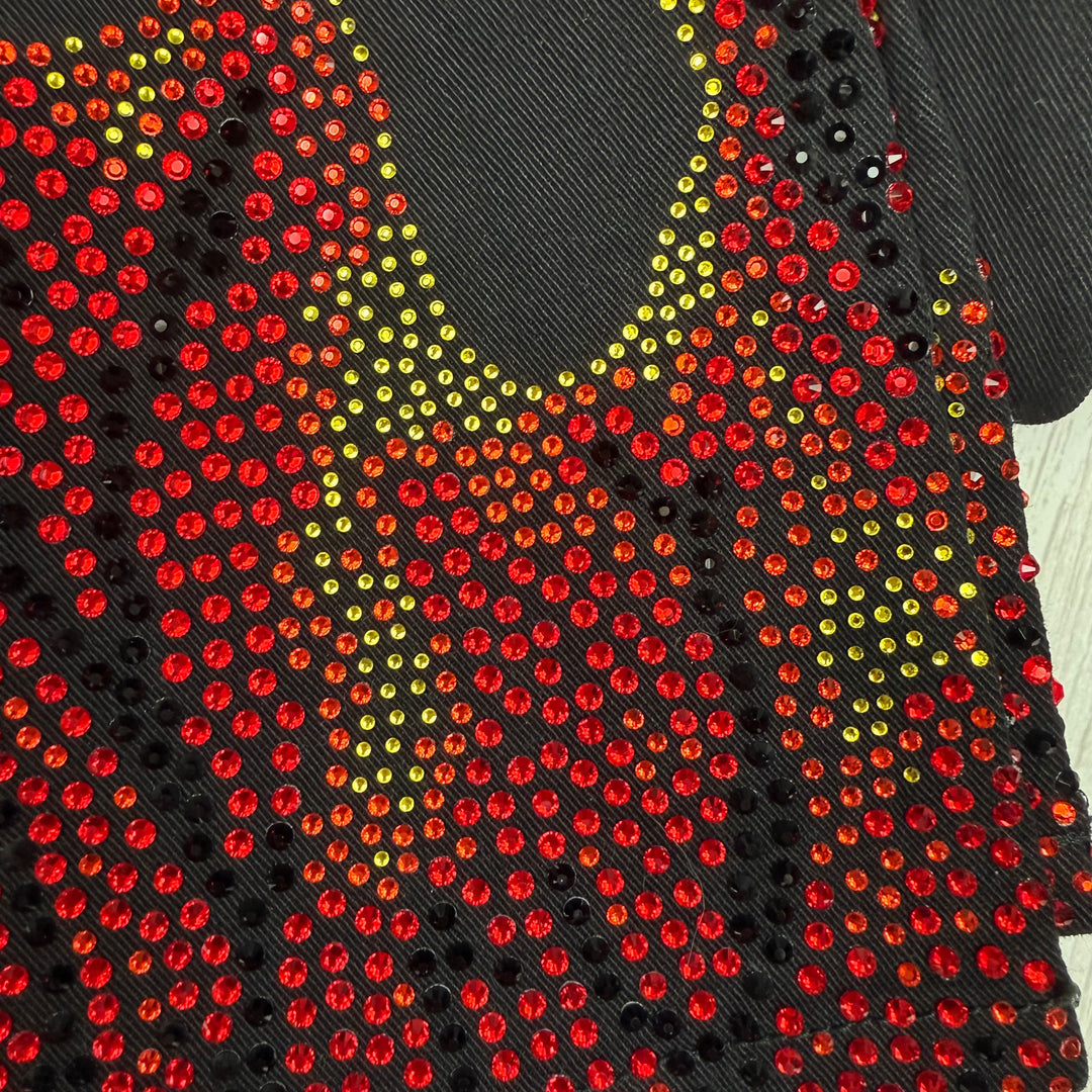 NWT - Alexandre Vauthier Paris Stunning Flame Jewelled Jeans - Size 26