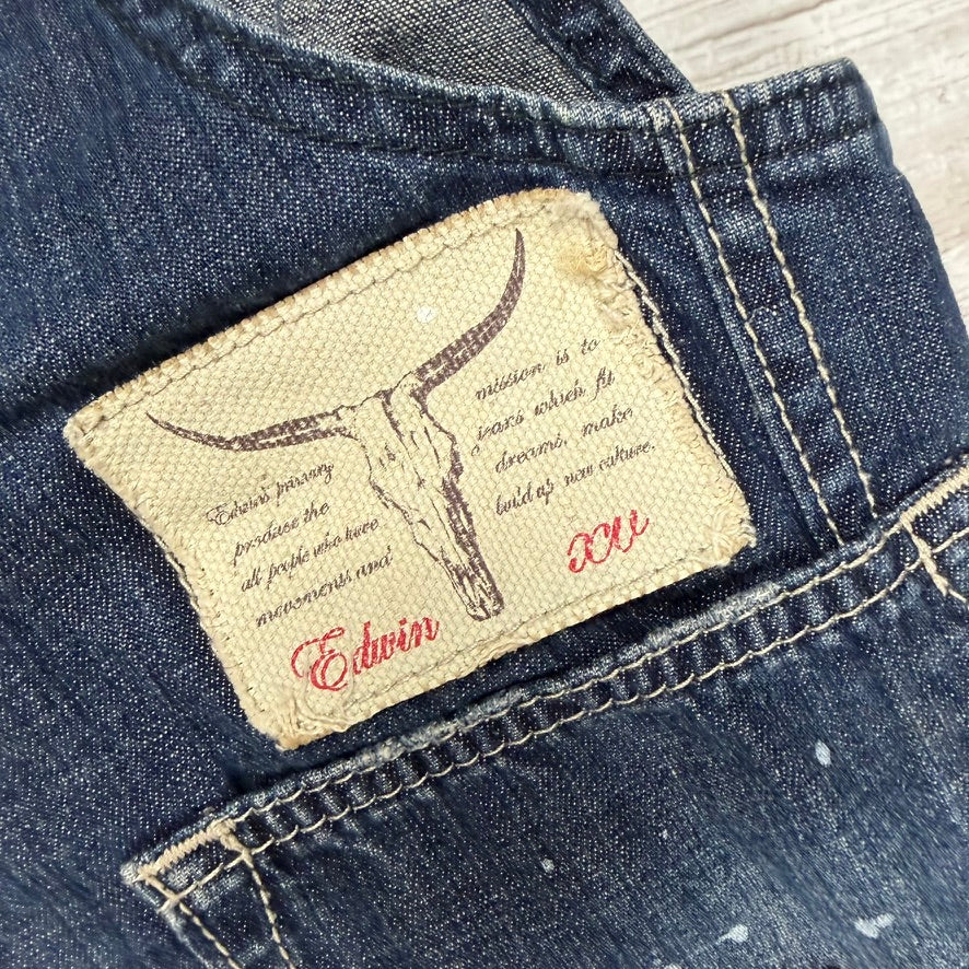 Edwin Japan Classic Bib front Denim Overalls - Size 5Y