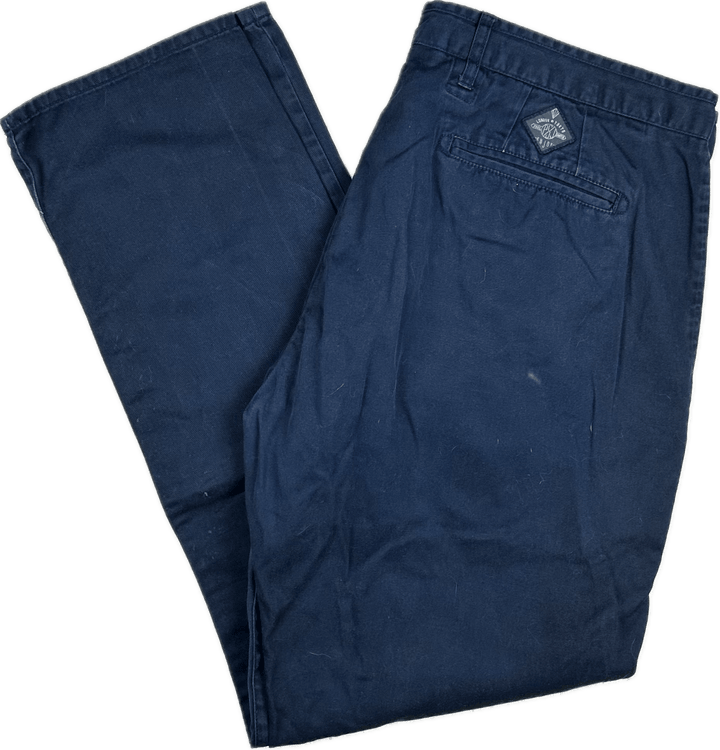 Paul Smith Washed Navy Chinos - Size 38